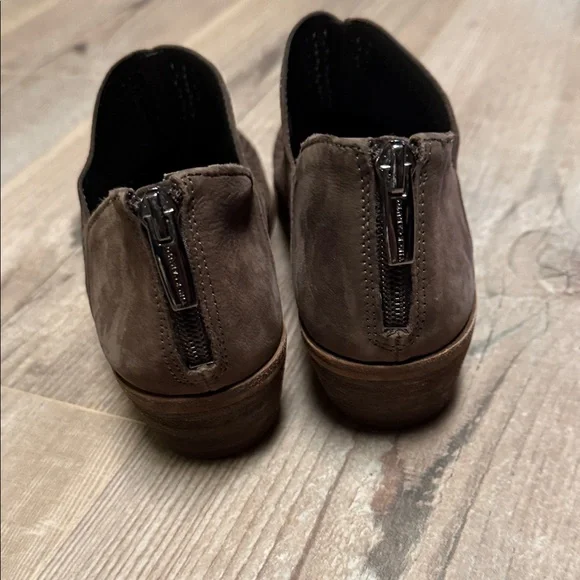 Vince Camuto Brown Perforated Sueded Leather Ankle Boots - Picture 3 of 10